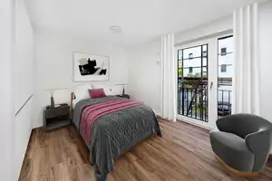 Neubau 2023 - Möbliertes 1 Zimmer-Apartment mit Dachterrasse - Typ D6 - Stichstraße - Ab 6 Monaten – Rosensteinstraße 33, 70191 Stuttgart – Vorschaubild 1