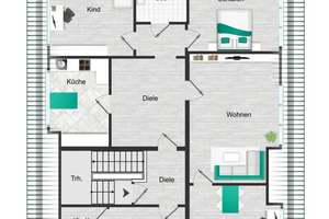 *neu*Attraktive 5-Zimmerwohnung im Dachgeschoss mit zwei Bädern mit Garten – Die vollständige Adresse der Immobilie erhältst du vom Anbieter., 42859 Mixsiepen, Remscheid – Vorschaubild 20