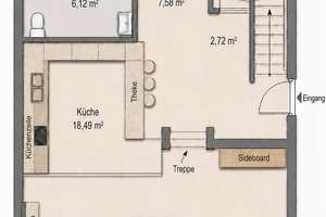 Zweite Reihe zum Rhein: Exklusive 5-Zimmer Maisonette mit Blick ins Naturschutzgebiet!  – Die vollständige Adresse der Immobilie erhältst du vom Anbieter., 40489 Wittlaer, Düsseldorf – Vorschaubild 12