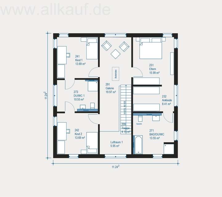 City Villa 1 V2 Obergeschoß