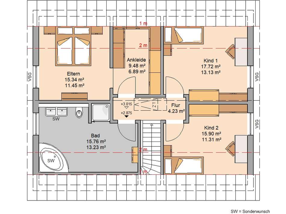 Grundriss Dachgeschoss