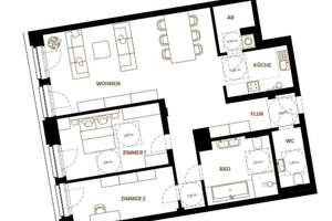 Erstbezug: Großzügige 3-Zimmer-Wohnung im Erdgeschoss einer denkmalgeschützten Fabrik
