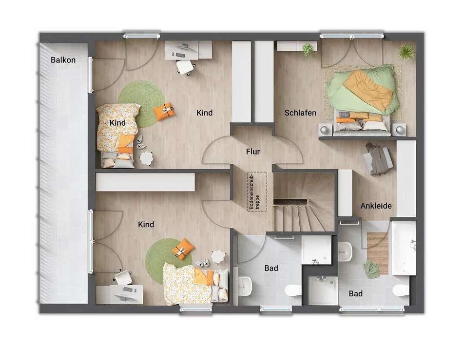 Grundrissbeispiel OG