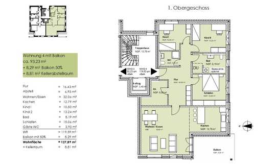 Haus 3  |  Wohnung 4  |  Obergeschoss