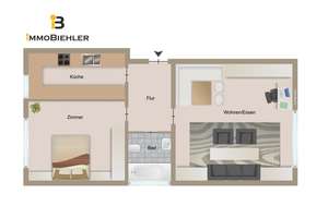 Wohnen oder investieren – attraktive 2-Zimmerwohnung in Köln-Zollstock – Die vollständige Adresse der Immobilie erhältst du vom Anbieter., 50969 Zollstock, Köln – Vorschaubild 2