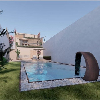 Wohnbauprojekt zum Verkauf in Campanet, Mallorca, ein Haus mit aktiver Baugenehmigung.