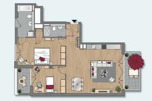 Lichtdurchflutete 3-Zimmerwohnung an der Spree mit Balkon und Einbauküche – Hedwig-Porschütz-Str. 8, 10557 Berlin – Vorschaubild 12