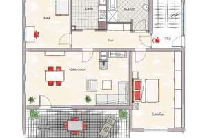 Kleine Wohnanlage, idealer Grundriss...3-Zi.-Gartenwohnung in ER-Bruck – Die vollständige Adresse der Immobilie erhältst du vom Anbieter., 91058 Bachfeld, Erlangen – Vorschaubild 2