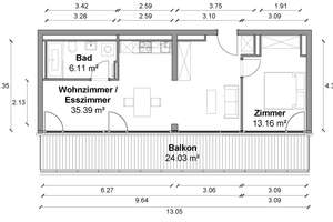 Lichtdurchflutete 2 Zimmer Wohnung mit ca. 67m², EBK und großem Balkon in Berlin-Mitte! – Zimmerstraße 93, 10117 Mitte (Ortsteil), Berlin – Vorschaubild 13