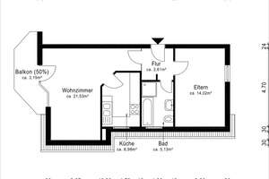 Attraktive, frisch sanierte 2-Zimmer-Dachgeschosswohnung mit Balkon, Garage und Einbauküche – Seligenstäder Str. 21, 63322 Rödermark – Vorschaubild 20