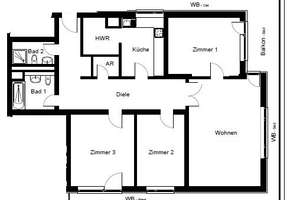 Neues Familien-Zuhause! Modernisierte 4 Zimmer mit Umlaufbalkon, 2 neue Bäder, Aufzug – Krohstraße 4, 50968 Bayenthal, Köln – Vorschaubild 13