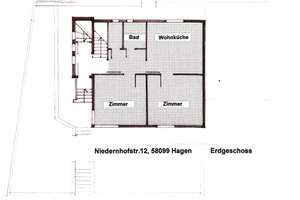 Sonnige zwei Zimmer Wohnung mit großer Wohnküche und Gartennutzung – Niedernhofstr. 12, 58099 Boele, Hagen – Vorschaubild 6
