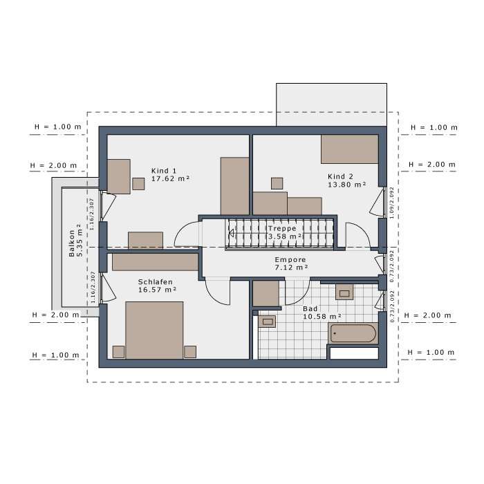 Grundriss Obergeschoss