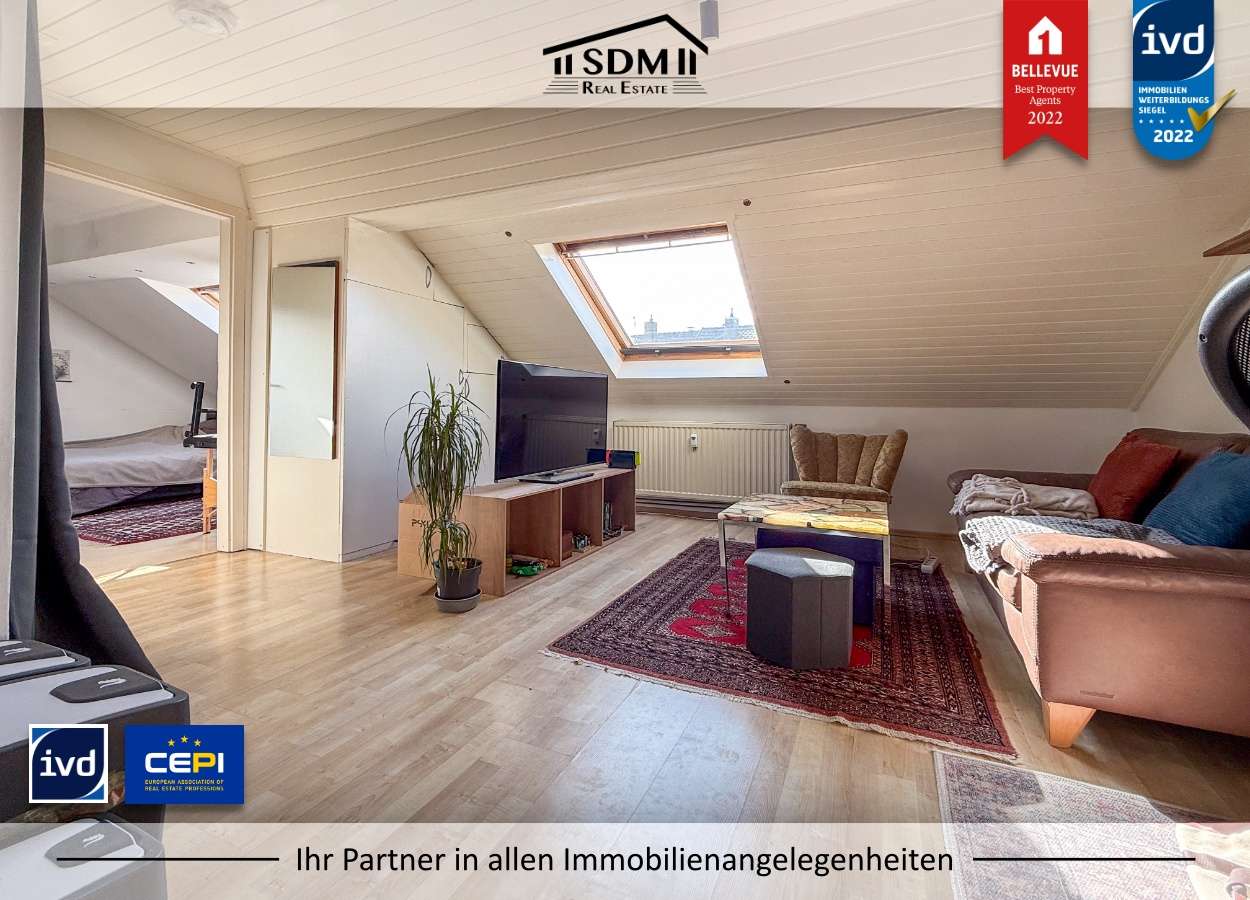 RENDITEOBJEKT: Helle Dachgeschosswohnung in Bruchsal, Karlsruhe Kreis – Bild 1