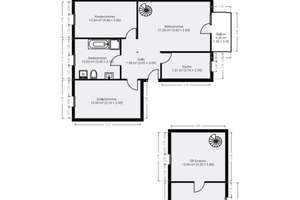 Dachgeschoss-Maisonette-Wohnung mit Balkon, Tageslichtbad und Einbauküche gesucht? – Uhlandstraße 9, 9130 Sonnenberg, Chemnitz – Vorschaubild 5