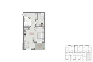 Helle 3-Zimmer-Wohnung mit durchdachtem Grundriss in Gersthofen für Betreutes Wohnen – Die vollständige Adresse der Immobilie erhältst du vom Anbieter., 86368 Gersthofen – Vorschaubild 7
