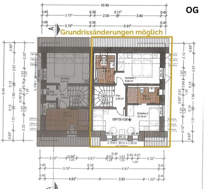 Grundriss OG Wohnung