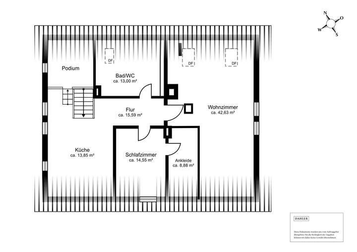 Grundriss Dachgeschoss