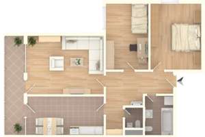 3-Zimmer-Wohnung mit Balkon, EBK & Weitblick im 11. OG - modernisiert und barrierefrei – Am Europakanal 2, 91056 Büchenbach Dorf, Erlangen – Vorschaubild 13