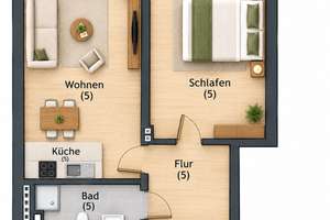 Erstbezug nach Sanierung 2-Zimmer-Wohnung in Düsseldorf-Oberbilk – 40227 Oberbilk, Düsseldorf – Vorschaubild 6