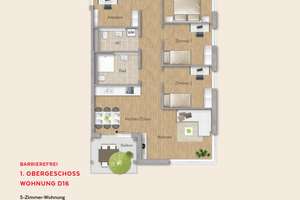 Vertriebsstart CURD :  5 Zimmer- Familienwohnung mit Balkon und viel Platz  = 102 m² – Curd - Jürgens - Straße 8, 89231 Neu-Ulm – Vorschaubild 8