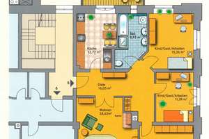 Sehr schöne 4-Zimmer Familienwohnung in Dresden Niederpoyritz – Die vollständige Adresse der Immobilie erhältst du vom Anbieter., 1326 Hosterwitz/Pillnitz, Dresden – Vorschaubild 9
