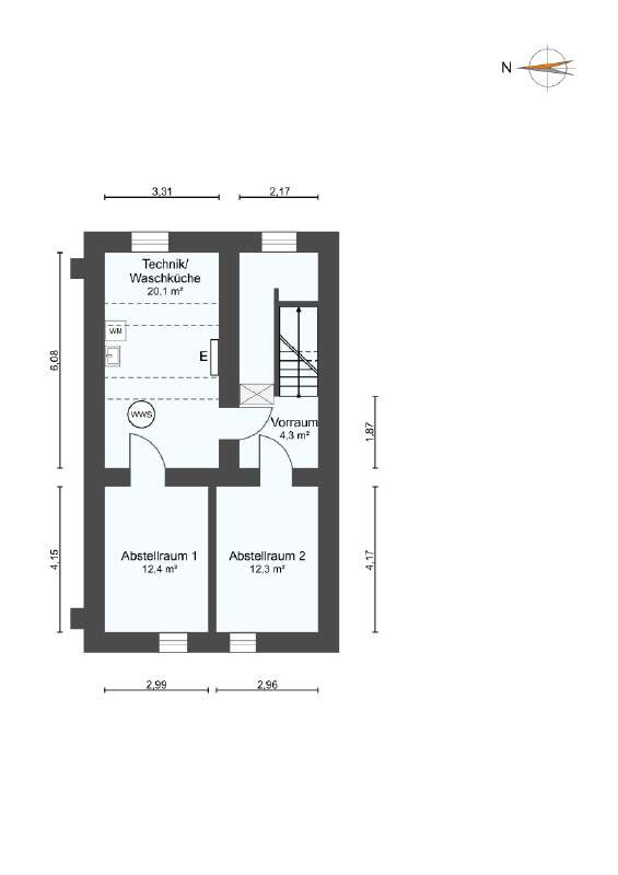 Grundriss Untergeschoss