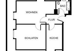 2-Zimmer-Wohnung in Gelsenkirchen Scholven – Lösterfeldweg 7, 45896 Scholven, Gelsenkirchen – Vorschaubild 1