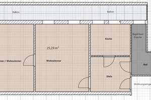 Penthouse in Dortmund: 2-Zimmer-Wohnung mit Balkon – Die vollständige Adresse der Immobilie erhältst du vom Anbieter., 44135 Kaiserbrunnen, Dortmund – Vorschaubild 9