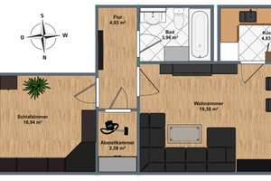 Bezugsfreie 2-Zimmer-Wohnung mit Westbalkon und Einzelgarage in Milbertshofen – Die vollständige Adresse der Immobilie erhältst du vom Anbieter., 80807 Milbertshofen, München – Vorschaubild 17