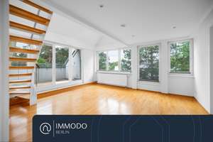 🍀 Wohnglück in grüner Oase - helle 5 Zimmer DG Wohnung mit Süd-West Balkon nahe Schloßstraße