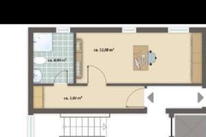 Möbliertes 1-Zimmer-Apartment mit Küche in Zentrumsnähe – Die vollständige Adresse der Immobilie erhältst du vom Anbieter., 68167 Neckarstadt-Ost/Wohlgelegen, Mannheim – Vorschaubild 6