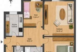 Charmante 3-Zimmer-Wohnung mit Westbalkon - gepflegt, hell und gut geschnitten – Die vollständige Adresse der Immobilie erhältst du vom Anbieter., 80995 Feldmoching, München – Vorschaubild 18