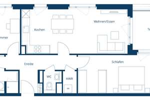 Großzügige 3-Zimmer-Wohnung mit Terrasse und durchdachtem Wohnkonzept – An der Lokremise  8, 14473 Südliche Innenstadt, Potsdam – Vorschaubild 12