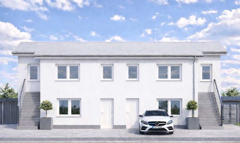 Immobilie in Allendorf (Lumda) - Exklusive 2 Zimmer Neubau-Designwohnungen mit Terrasse und Garten in Allendorf/ Lda. - Bild 1