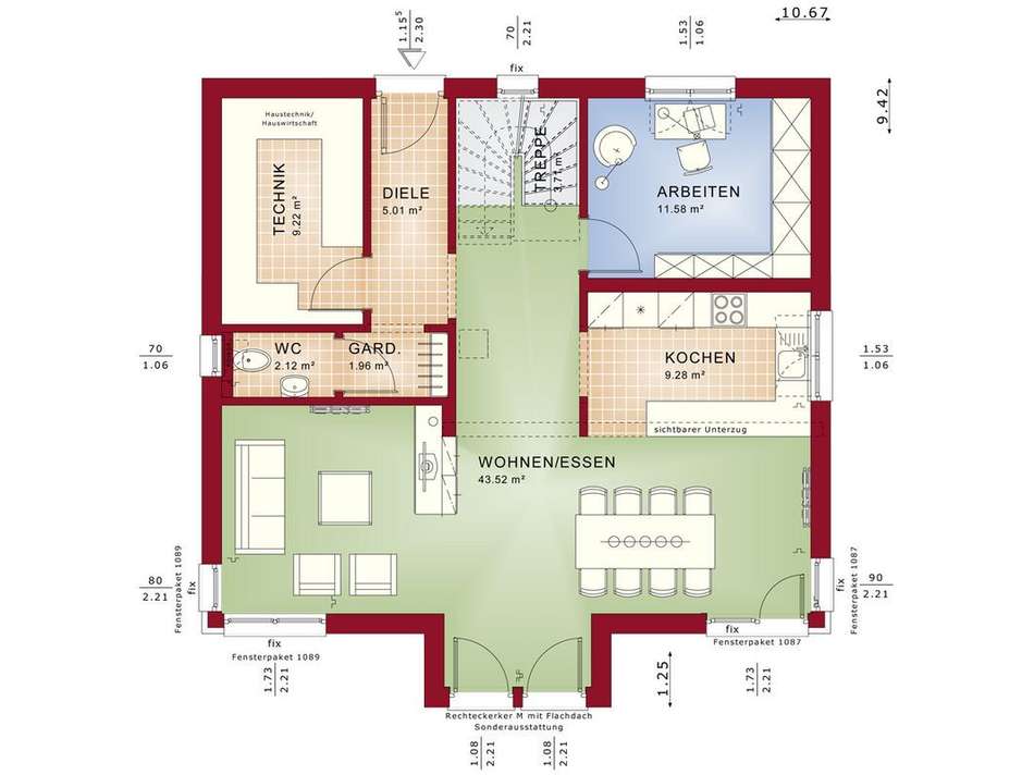Grundriss EVO 165 V4 EG