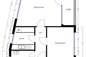 2-Zimmer Wohnung am Bahnhof Lichterfelde Ost I neue Fenster I Loggia – Jungfernstieg 4a, 12207 Lichterfelde, Berlin – Vorschaubild 8