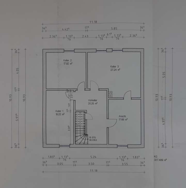 Grundriss Keller