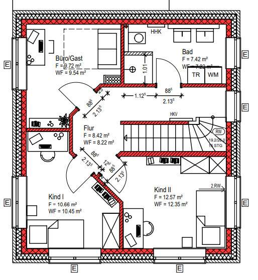 Grundriss Obergeschoss
