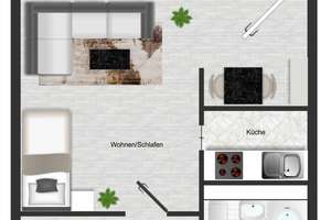 Seniorengerechte 1-Raum-Wohnung mit Balkon – Walter-Ranft-Str. 1, 9123 Hutholz, Chemnitz – Vorschaubild 6