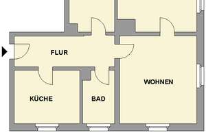 Ländlich gelegene 3-Raum-Wohnung mit Tageslichtbad – Landgraben 9, 9224 Mittelbach, Chemnitz – Vorschaubild 4