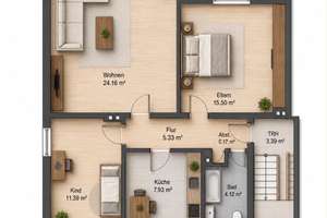 ‼️Leerstehende 3-Zimmer-Wohnung mit Südbalkon und Garage in Osnabrück-Schölerberg‼️ – Die vollständige Adresse der Immobilie erhältst du vom Anbieter., 49082 Schölerberg, Osnabrück – Vorschaubild 2