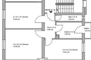 3 Zimmer Wohnung mit Balkon – Baldurstr. 11, 90461 Glockenhof, Nürnberg – Vorschaubild 2