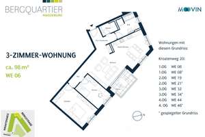 TOP-ANGEBOT: 3-Zimmer-Traumwohnung mit BALKON und moderner EINBAUKÜCHE im BERGQUARTIER Magdeburg! – Kroatenweg 20, 39116 Sudenburg, Magdeburg – Vorschaubild 16