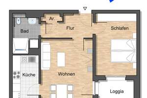 Perfekte Single-Wohnung im Neubaugebiet Sonnenkamp! – Am Feldscheunenteich 11, 38446 Heiligendorf, Wolfsburg – Vorschaubild 2