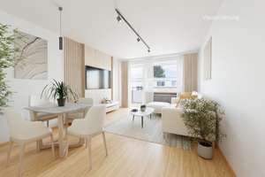 Gut geschnittene 2-Zimmer-Dachgeschosswohnung mit Süd-Balkon und Blick ins Grüne - frei verfügbar