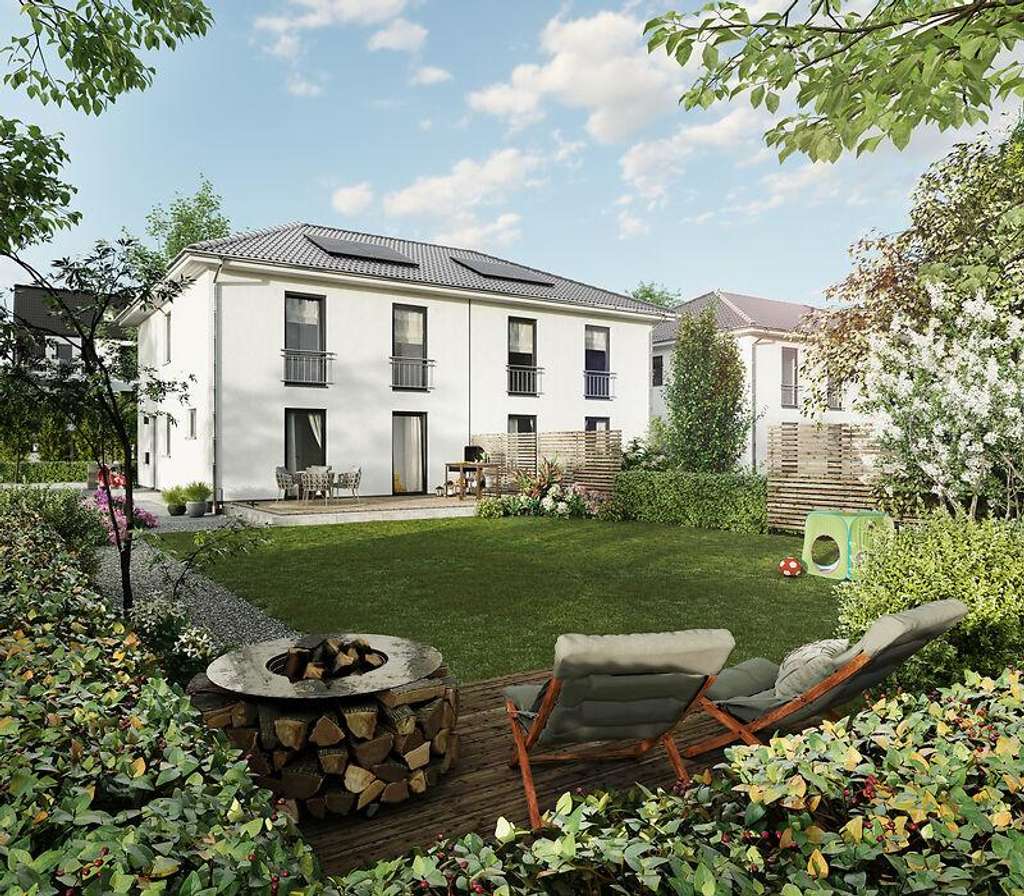 Das Doppelhaus kombiniert urbanes Lebensgefühl mit ländlichem Charme in Gispersleben