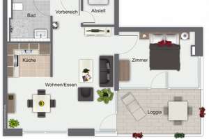 2 Zimmer Wohnung am Neckarbogen Heilbronn – Die vollständige Adresse der Immobilie erhältst du vom Anbieter., 74076 Heilbronn, Heilbronn – Vorschaubild 9