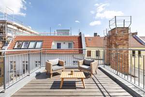 Helmholtzkiez: Lichtdurchfluteter 4-Zimmer Altbau, 4. OG, Lift, große Terrasse & 2 Balkone, 2 Bäder – Schönhauser Allee 52, 10437 Prenzlauer Berg, Berlin – Vorschaubild 14