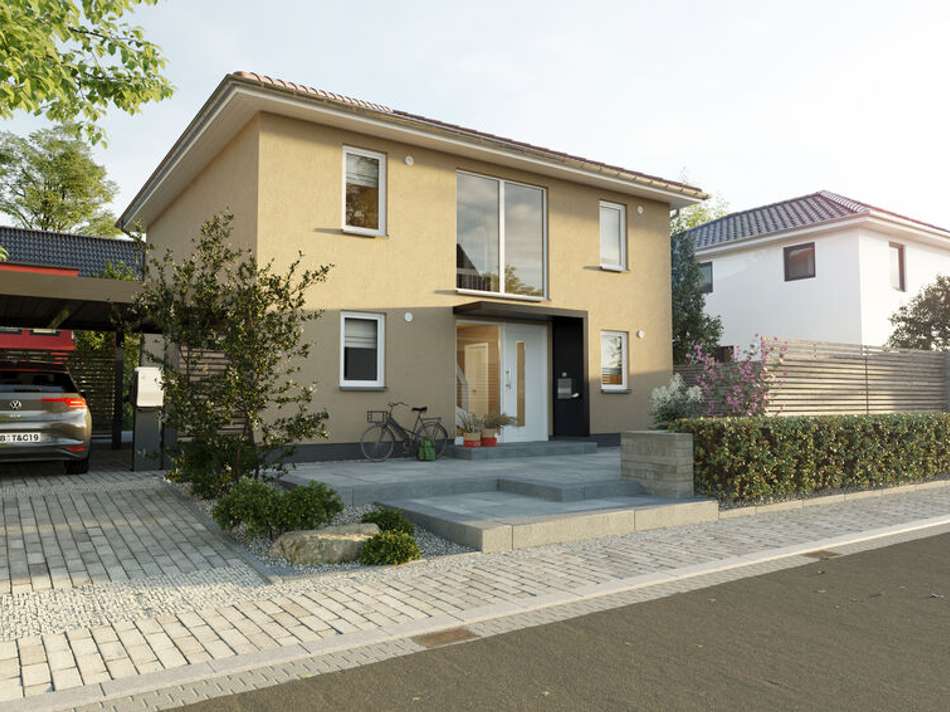 Strassenansicht SoWu-Carport